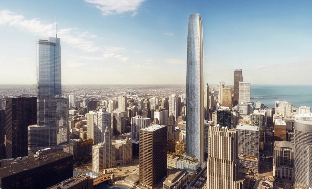 Segunda torre mais alta de Chicago será construída ao lado da icônica Chicago Tribune Tower - Imagem de Destaque