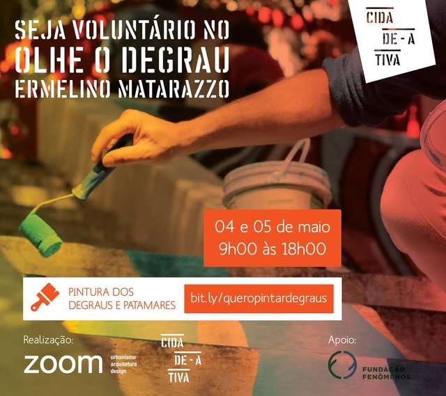 Seja voluntária(o) no "Olhe o Degrau Ermelino Matarazzo" - Imagem de Destaque