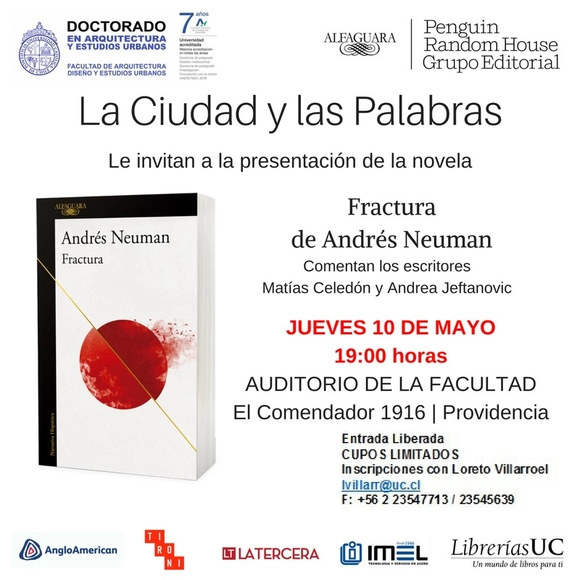 La Ciudad y Las Palabras: "Fractura" de Andrés Neuman - Imagen Principal