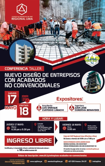 Conferencia: 'Nuevo diseño de entrepisos con acabados no convencionales' - Imagen Principal