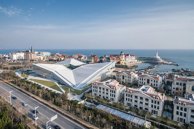 Haier Global Creative Research Centre / DC Alliance + Snøhetta - Institutional Buildings, Facade, Cityscape, Coast