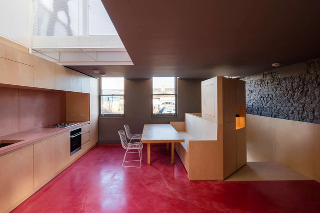 Garden Coliving House / Teatum + Teatum Architects - Coliving, Bedroom, Facade, Beam, Table, Chair