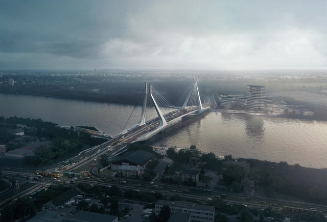 UNStudio Triumphs in Competition for New Budapest Bridge Over the River Danube - Featured Image