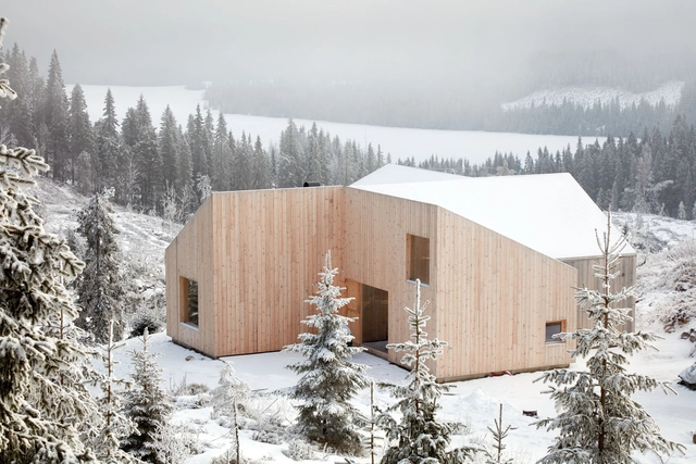 挪威雪山小屋 Mylla Hytte / Mork-Ulnes Architects  - 别墅室内