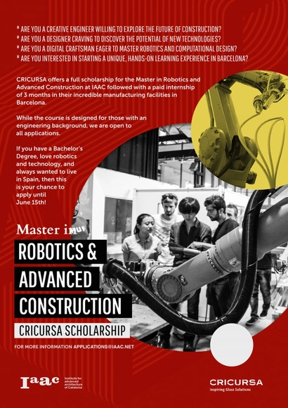 Beca Cricursa para el Master in Robotics and Advanced Construction - Imagen Principal