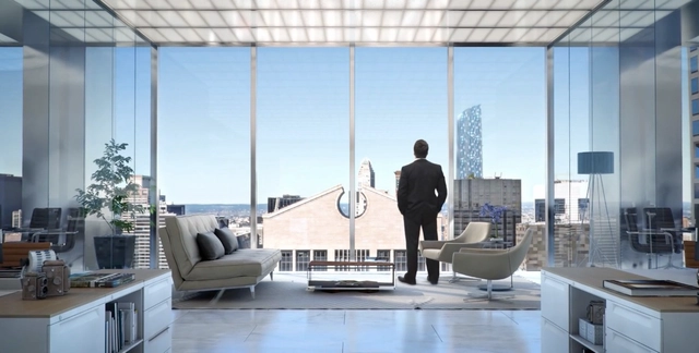 A Man, a Suit, and a Window: The Strange World of the Luxury Skyscraper Promotional Video  - Featured Image
