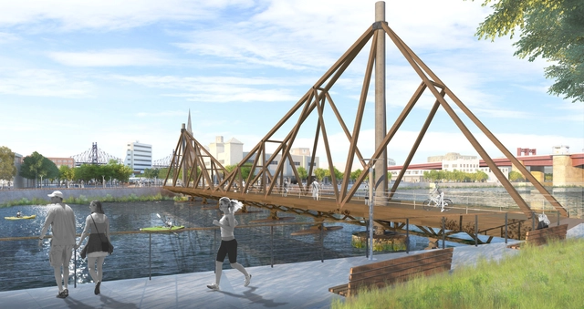Ponte flutuante de madeira poderá conectar o Brooklyn a Long Island, em Nova Iorque - Imagem de Destaque