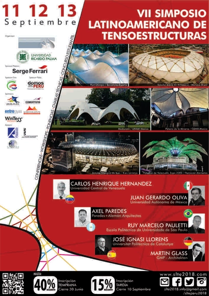 VII Simposio Latinoamericano de Tensoestructuras 2018  - Imagen Principal