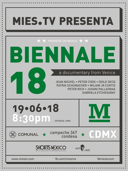 Mies TV presenta: Biennale 18 un documental sobre Venecia - Imagen Principal