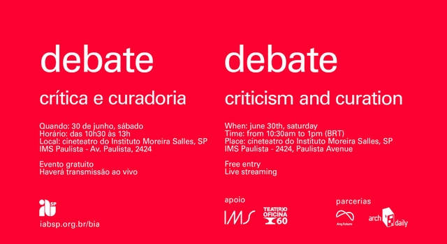 IABsp promove o debate "Crítica e Curadoria" - Imagem de Destaque