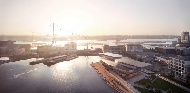UNStudio projeta teleférico sustentável em Amsterdã - Imagem de Destaque