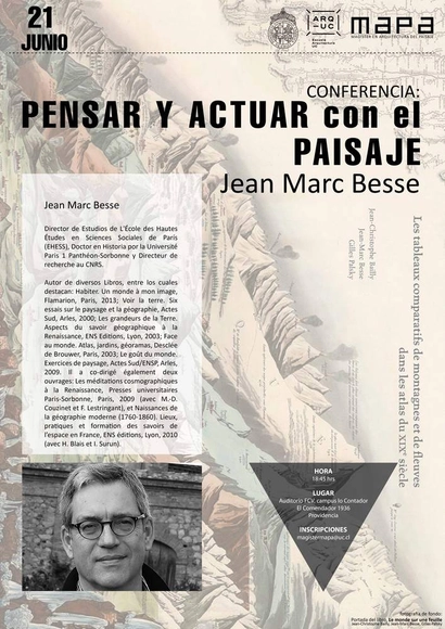 Pensar y Actuar con el Paisaje: conferencia de Jean Marc Besse en MAPA UC - Imagen Principal