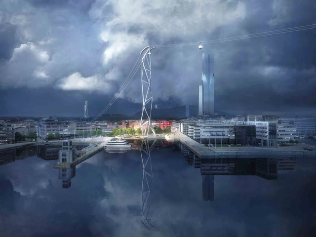 UNStudio diseña IJbaan, el primer teleférico de Amsterdam - Imagen Principal