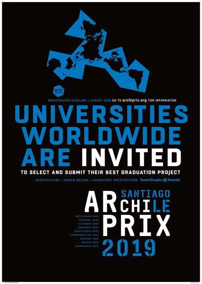 Archiprix Internacional Chile 2019 abre postulaciones a proyectos de título de todo el mundo - Imagen Principal