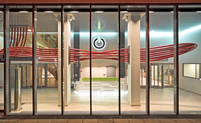 Global Switch Data Centre / Reid Brewin Architects - Refurbishment, Facade, Door, Handrail