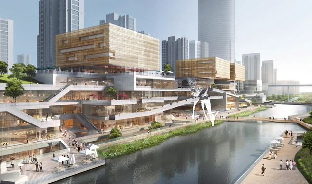 Benoy divulga imagens de novo projeto na orla marítima em Wenzhou, China - Imagem de Destaque