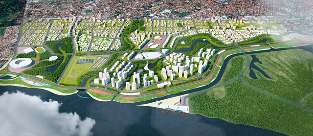 Equipe brasileira recebe Menção Honrosa no Concurso Internacional de Desenho Urbano - Bañado Norte, em Assunção - Imagem de Destaque
