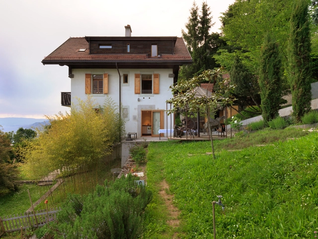 House ERG / Ralph Germann architectes - Renovation, Garden, Facade