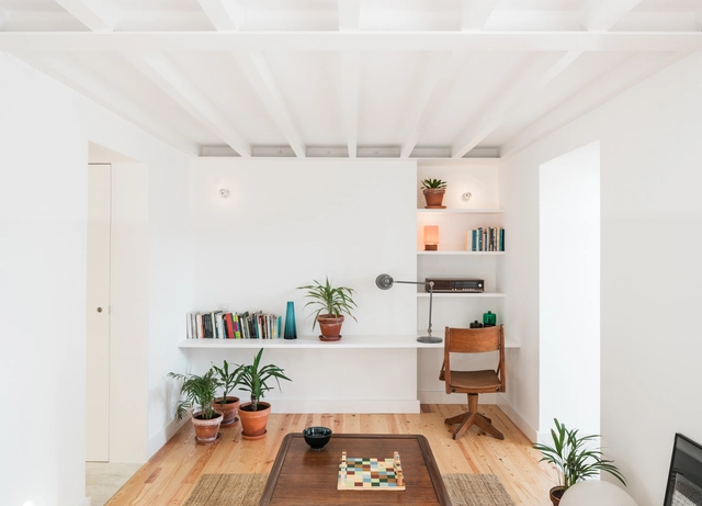 Belém – Remodelação de Apartamento / Aboim Inglez Arquitectos - Renovação, Viga, Mesa