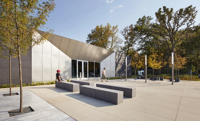 明尼苏达州直河谷背面安全休息区改造 / Snow Kreilich Architects - 休息区