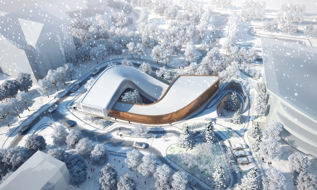 Proposta de GroupGSA para centro de informações e recepção dos Jogos Olímpicos de Inverno de 2022 na China - Imagem de Destaque