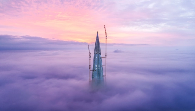 Arranha-céu mais alto da Europa está perto de ser concluído em São Petersburgo - Imagem de Destaque