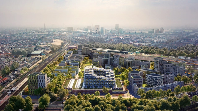 "Distrito Azul” projetado pela Mecanoo em Utrecht promete longevidade a seus moradores - Imagem de Destaque