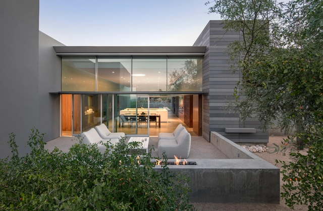Canyon House / HK Associates Inc - Houses, Garden, Facade