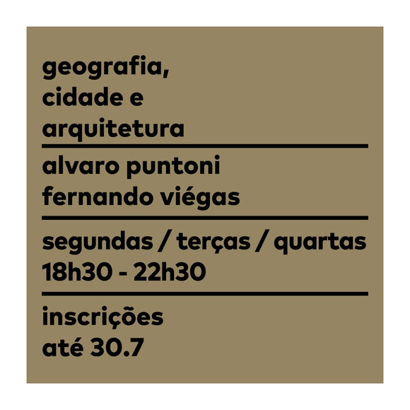 Pós-Graduação ‘Geografia, Cidade e Arquitetura' - Inscrições Abertas I Escola da Cidade - Imagem de Destaque