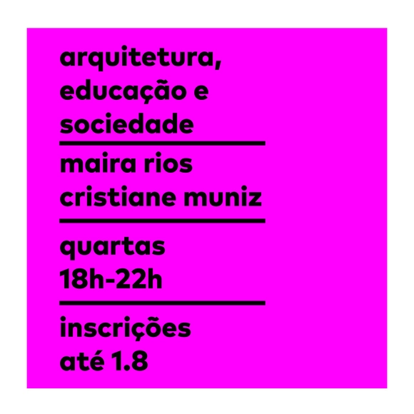 Pós-Graduação ‘Arquitetura, Educação e Sociedade' - Inscrições Abertas I Escola da Cidade - Imagem de Destaque