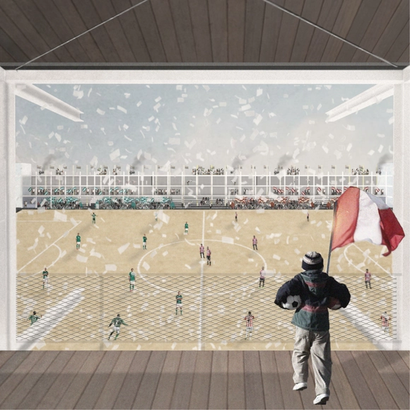 Todo es cancha, uno de los 10 ganadores del Concurso Arquitectura Caliente 2018 en proyectos de título - Imagen Principal