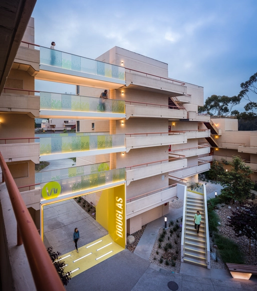 Small Bridges at Warren College UCSD / Kevin deFreitas Architects - Dorms, Facade, Stairs