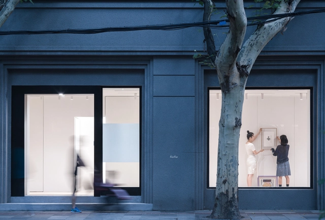 FIUFIU 画廊 / 万社设计 - 更新项目, 表皮, 门, 柱