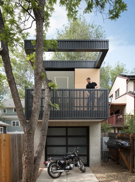 Space Pod / Studio B Architecture + Interiors - Houses, Courtyard, Facade, Fence