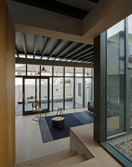 St. Augustine Park / Donal Colfer Architects - Extension, Door, Beam, Facade, Column, Table, Chair, Bench