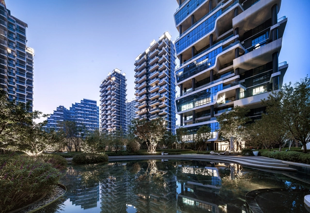 Hanhai Luxury Condos / Archimorphic - Residential, Facade, Lighting, Cityscape