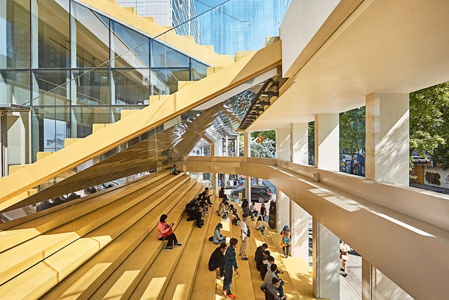 KB Youth Step，从拓扑学延伸到城市‘大楼梯’ / 弘益大学建筑学院 - 文化中心
