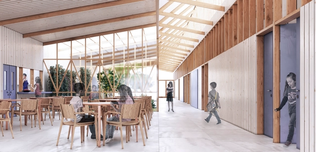 Prado Arquitectos diseñará la remodelación de la única escuela en la Isla Mocha, Chile - Escuela Primaria
