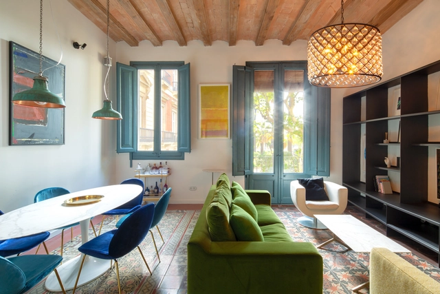 Departamento THE DUKE / Nook Architects - Apartamentos, Cocina, Fijación Vigas, Mesas, Sillas
