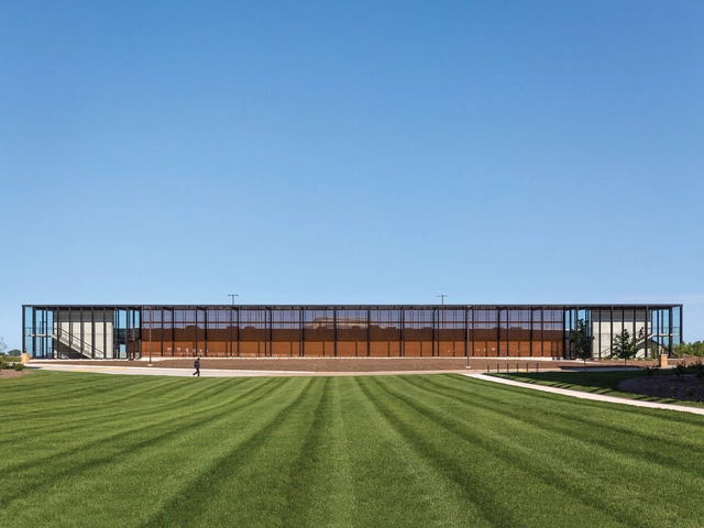 Corporate Campus Parking Facility / substance -           Parking, Garden, Facade