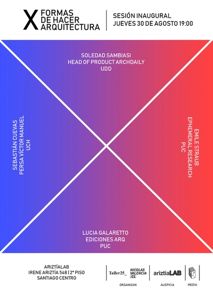 XFORMAS explora y visibiliza las más diversas prácticas de arquitectura en nuevo ciclo de encuentros en Santiago - Imagen Principal