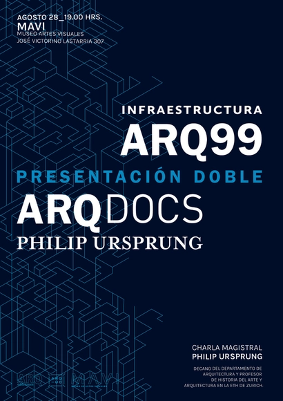 Lanzamiento ARQ 99 / ARQDocs Philip Ursprung - Imagen Principal