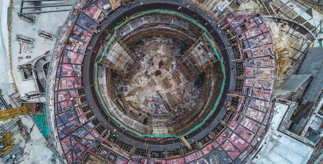 Vídeo aéreo mostra o processo de construção do Planetário de Xangai - Imagem de Destaque