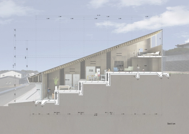 Casas con desniveles: 50 ejemplos en sección y planta - Imagen Principal