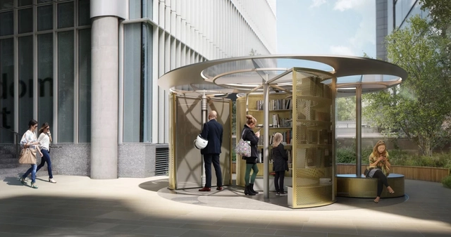 Snøhetta projeta biblioteca móvel para o London Design Festival de 2018 - Imagem de Destaque