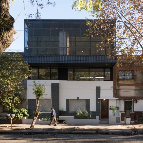 Vivienda multifamiliar SM / Barrionuevo Villanueva Arquitectos - Casas, Puerta, Fachada