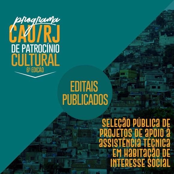 CAU/RJ lança editais de patrocínio cultural e de assistência técnica para moradias de interesse social - Imagem de Destaque