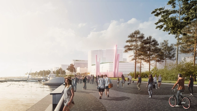 Posto de turismo de Progress, Cushman & Wakefield e Miralles Tagliabue EMBT usa as forças da natureza para promover uma "cidade natural" - Espaço Público