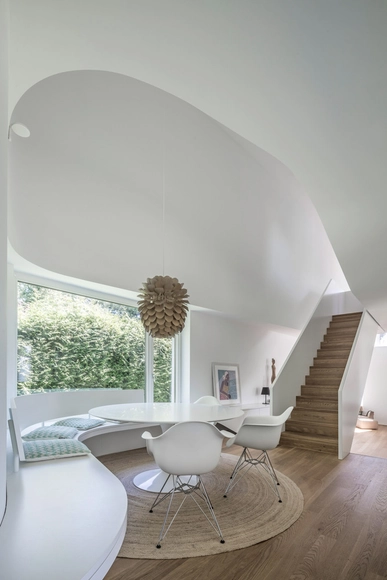 Haus B / one fine day + Ulrike Thies - Houses, Arch, Stairs, Table, Chair