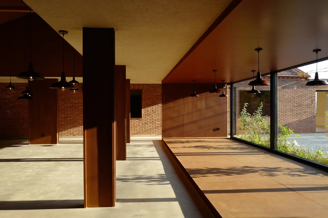 San She House / IILab. - Restaurants & Bars, Facade, Handrail, Beam